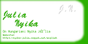 julia nyika business card